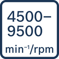 45009500 U/min.