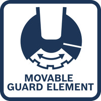 Bewegliches Schutzelement.