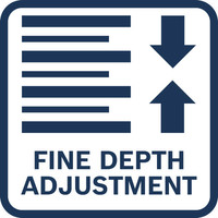 Feine Tiefeneinstellung.