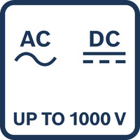 AC/DC-Spannung bis 1000V.