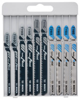 10-tlg. Basic for Wood and Metal Stichsägeblatt-Sets mit T-Schaft