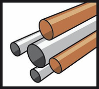 Materialsymbol Metallrohre