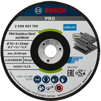 PRO Stainless Steel and Metal gebundene Trennscheibe für Mini-Winkelschleifer, Bohrung 10 mm