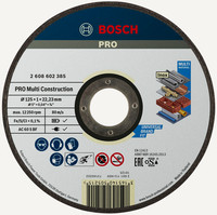 PRO Multi Construction gebundene Trennscheibe für kleine Winkelschleifer, Bohrung 22,23 mm