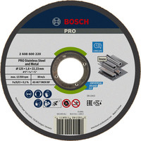 PRO Stainless Steel and Metal gebundene Trennscheibe für kleine Winkelschleifer, Bohrung 22,23 mm