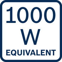 1000-W-Äquivalent.