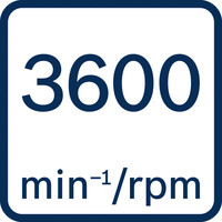 3600 U/min.