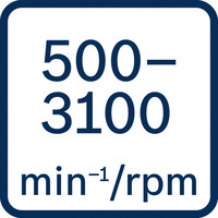Rate pro Minute 5003100 U/min.
