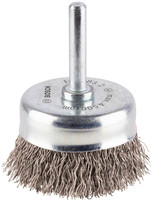 PRO Stainless Steel Clean Topfbürste mit gewelltem Draht für Dreh- und Schlagbohrschrauber, zylindrischer Schaft