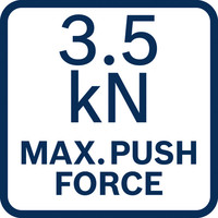 3,5 kN maximale Schubkraft.