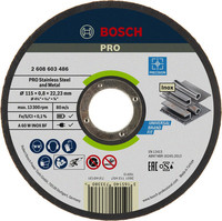 PRO Stainless Steel and Metal gebundene Trennscheibe für kleine Winkelschleifer, Bohrung 22,23 mm