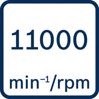11000 U/min.