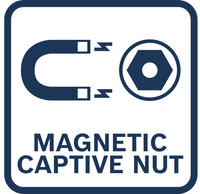 Magnetische unverlierbare Mutter.