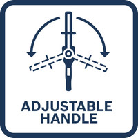 Verstellbarer Griff.