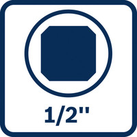 1/2 Zoll Vierkantantrieb.