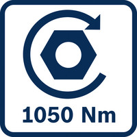 Anzugsdrehmoment 1050 Nm.