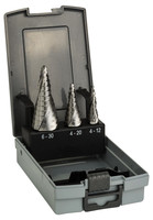 HSS-Stufenbohrer-Sets mit 3-Flächen-Schaft