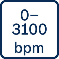 03100 Schläge/min.