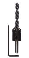 Holzspiralbohrer mit Kegelsenker mit Sechskantschaft