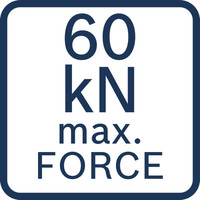 Maximale Kraft 60 kN.