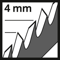 4 mm Zahnprofil.