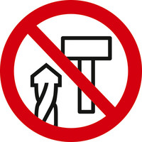 Schlagbohren verboten.