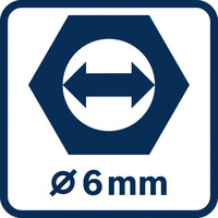 Spannzangendurchmesser 6 mm.