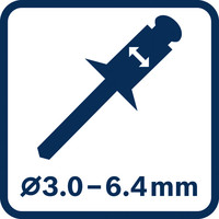 Nietendurchmesser 36,4 mm.