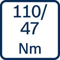Drehmoment 110/47 Nm.