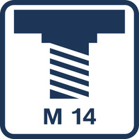 Spindelgewinde M14.