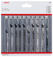 10-teilige Stichsägeblatt-Sets Clean Precision mit T-Schaft