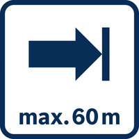 Arbeitsbereich 60 m.