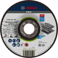 PRO Stainless Steel and Metal gebundene 3-in-1 Disc für kleine Winkelschleifer, Bohrung 22,23 mm