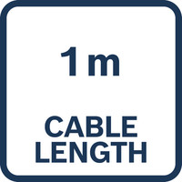 1 m Kabellänge.