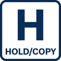 Halten/Kopieren.