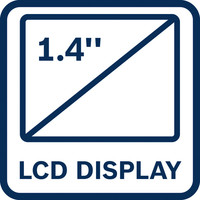 1,4-Zoll-LCD-Display.