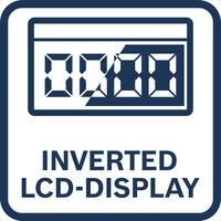 Invertiertes LCD-Display.