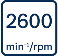 2600 U/min.