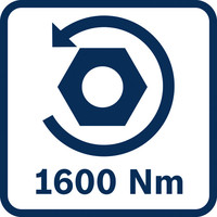 Losbrechmoment 1600 Nm.