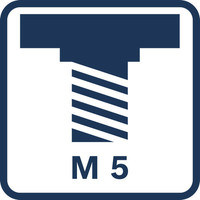 Spindelgewinde M5.