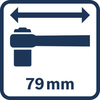 Kopflänge 79 mm.