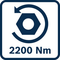 Losbrechmoment 2200 Nm.
