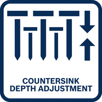 Senktiefeneinstellung.