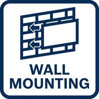 Wandmontage.