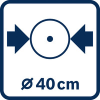 Durchmesser 40 cm.