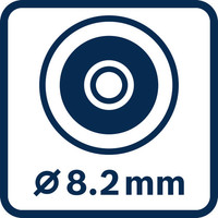 8,2 mm Kamerakopf.