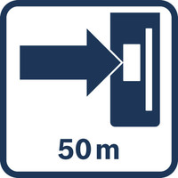 Arbeitsbereich 50 m.