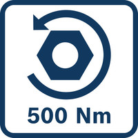 Losbrechmoment 500 Nm.