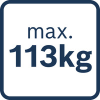 Maximalgewicht 113 kg.