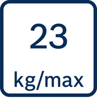 23 kg maximal.
